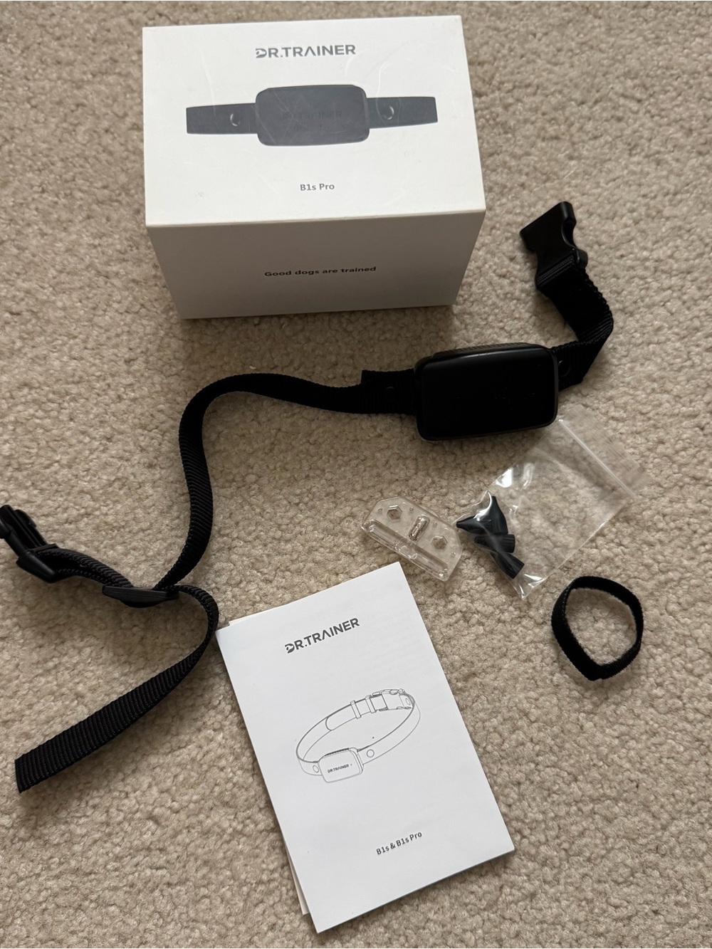 Black B1s Pro Dog Training Collar smartphone/ watch app